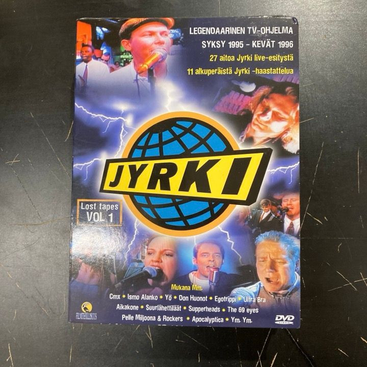 Jyrki - Lost Tapes Vol 1 (syksy 1995 - kevät 1996) DVD (VG+/M-) -rock-